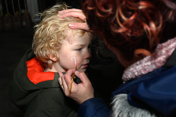 2019 Victorian Night. Young child getting face painted.