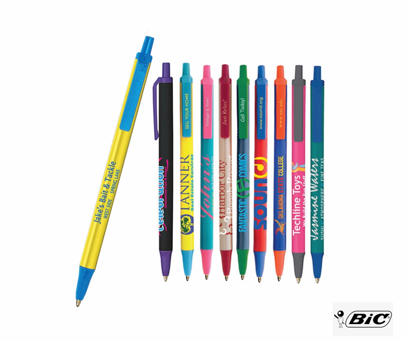 Image of different promotional pen options